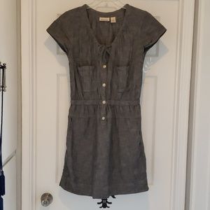DKNY Cotton Jeans Dress, Gray, Size M
